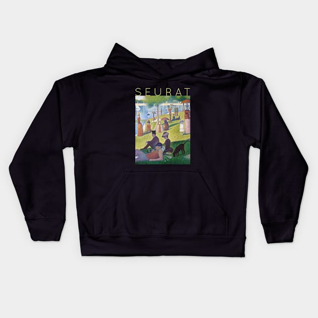 Georges Seurat - A Sunday Afternoon on La Grande Jatte Kids Hoodie by TwistedCity